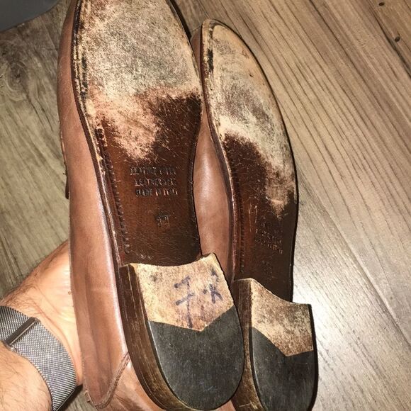 Mario Fagni Brown Italy slip on Loafer shoes 8.5 - Picture 3 of 4